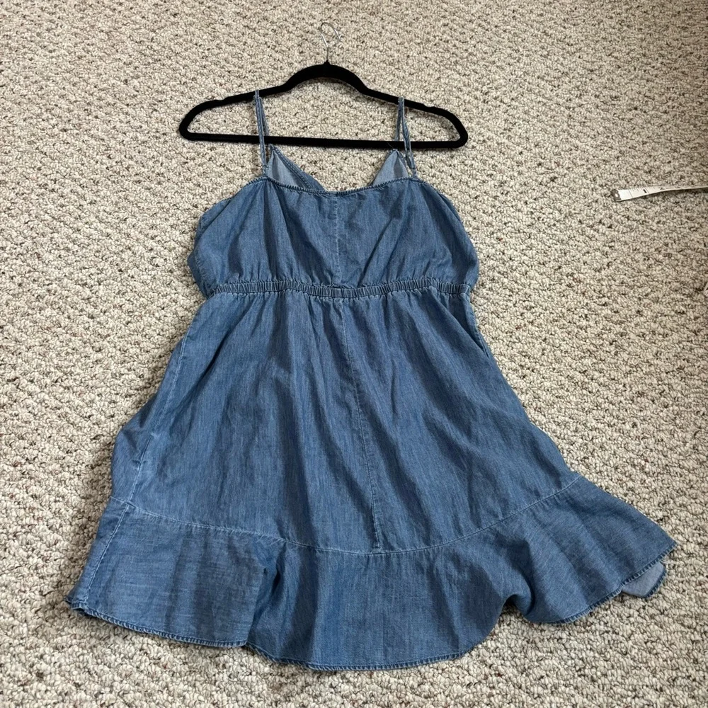 Flowy Denim Sundress Size Large - Picture 6 of 7